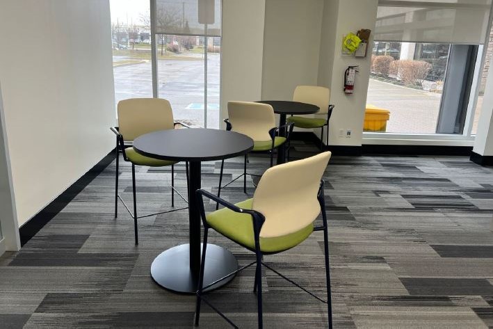 bistro tables and seating